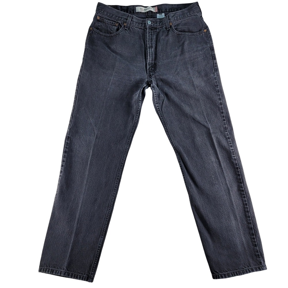 Levi's 550 Jeans Mens 36x33* Black Excellent Vintage Y2K Relaxed Fit Denim 2005